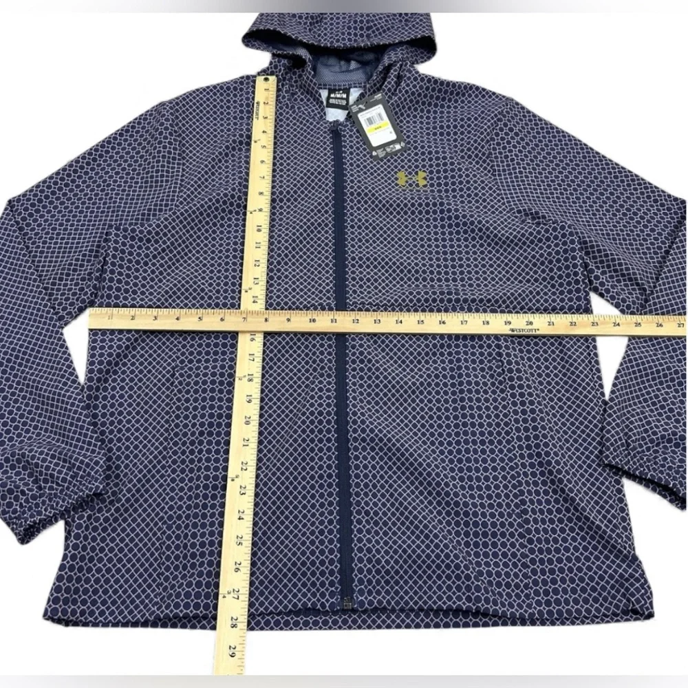 NEW Under Armour UA Storm Men’s Windbreaker Hooded Jacket 1390483 410 size M NWT